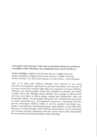 Antecedents and outcomes of the onset sexual abuse incident as predictors of multiple-victim offending: an examination of proximal risk factors