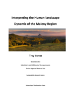 Interpreting the Human‐landscape Dynamic of the Maleny Region