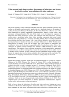 Using on-road study data to explore the sequence of behaviours and factors involved in cyclists’ near collisions with other road users. The Road Safety Research