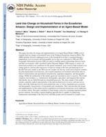 Land use change on household farms in the Ecuadorian Amazon: Design and implementation of an agent-based model