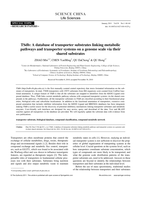 TSdb: A database of transporter substrates linking metabolic pathways and transporter systems on a genome scale via their shared substrates