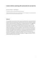 Coastal Resilience: planning with communities for sea level rise