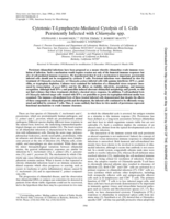 Cytotoxic-T-lymphocyte-mediated cytolysis of L cells persistently infected with Chlamydia spp
