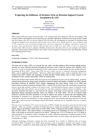 Exploring the Influence of Decision Style on Decision Support System Acceptance by GPs