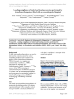 Loading compliance of static load bearing exercises performed by transfemoral amputees fitted with an osseointegrated implant