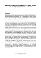 Permeable pavement and their influence on tree growth of Melaleuca quinquernervia: a summary