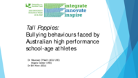 Tall Poppies: Bullying behaviours faced by Australian female high performance secondary school athletes &nbsp;&nbsp;&nbsp;