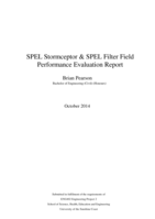 SPEL Stormceptor & SPEL Filter Field Performance Evaluation Report