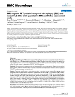 'MRI-negative PET-positive' temporal lobe epilepsy (TLE) and mesial TLE differ with quantitative MRI and PET: A case control study