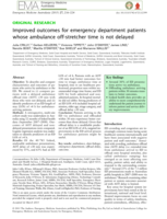 Improved outcomes for emergency department patients whose ambulance off-stretcher time is not delayed