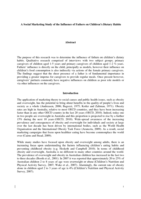 A Social Marketing Study of the Influence of Fathers on Children's Dietary Habits