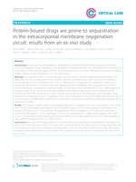 Protein-bound drugs are prone to sequestration in the extracorporeal membrane oxygenation circuit: results from an ex vivo study