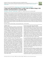 Using social representations theory to make sense of climate change: what scientists and nonscientists in Australia think