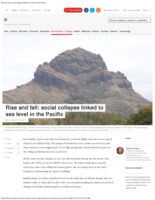 Rise and fall: social collapse linked to sea level in the Pacific