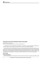 Improving on-farm kernel handling for better kernel quality