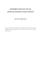 Measurement of reflected, total and diffuse solar erythemal ultraviolet radiation