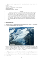 Questions on the interpretation of ice radar data from the Bonar Glacier, New Zealand