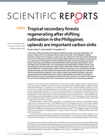 Tropical secondary forests regenerating after shifting cultivation in the Philippines uplands are important carbon sinks