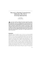 Research on Reading Comprehension Difficulties after Year 4: Actioning Appropriately
