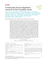 Community-based adaptation research in the Canadian Arctic