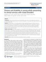 Distress and disability in young adults presenting to clinical services with mood disorders