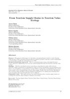 From Tourism Supply Chains to Tourism Value Ecology