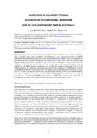Variations in solar erythemal ultraviolet occupational exposure due to daylight saving time in Australia