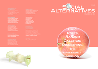 Cover Design: Social Alternatives Vol. 34, No. 2