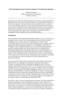 Social and historical factors in the development of Swedish adult education
