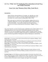 It's Very 'White' Isn't It! Challenging Monoculturalism in Social Work and Welfare Education