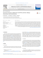 Executive function in adolescents with PKU and their siblings: Associations with biochemistry