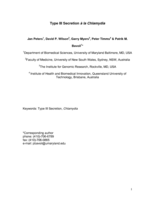 Type III Secretion à la Chlamydia