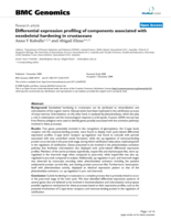 Differential expression profiling of components associated with exoskeletal hardening in crustaceans