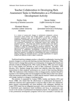 Teacher Collaboration in Developing Rich Assessment Tasks in Mathematics as a Professional Development Activity