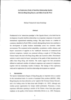 An Exploratory Study of Interfirm Relationship Quality Between Hong Kong Buyers, and Sellers from the West