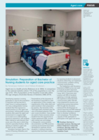 Simulation: Preparation of Bachelor of Nursing students for aged care practice
