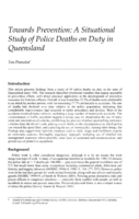 Towards Prevention: A Situational Study of Police Deaths on Duty in Queensland