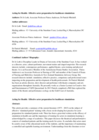 Acting for Health: Effective actor preparation for healthcare simulations