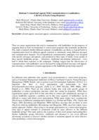 Rational Vs Emotional Appeals With Communications to Landholders: A Review of Focus Group Responses