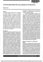 Contradictions of Collaborative Politics