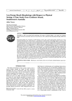 Low-energy beach morphology with respect to physical setting: A case study from Cockburn Sound, Southwestern Australia
