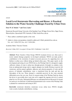 Local Level Stormwater Harvesting and Reuse: A Practical Solution to the Water Security Challenges Faced by Urban Trees