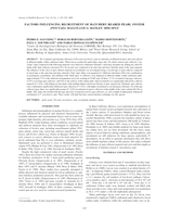 Factors influencing recruitment of hatchery reared pearl oyster (Pinctada mazatlanica; Hanley 1856) spat