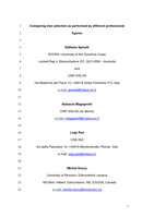 Comparing Tree Selection as Performed by Different Professional Figures