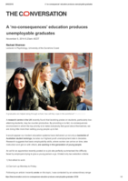 A ‘no-consequences’ education produces unemployable graduates