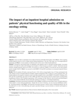 The impact of an inpatient hospital admission on patients’ physical functioning and quality of life in the oncology setting