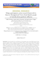 Using a participatory action research framework to listen to Aboriginal and Torres Strait Islander people in Australia about pandemic influenza