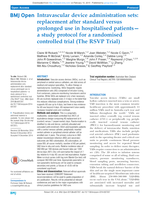 Intravascular device administration sets: replacement after standard versus prolonged use in hospitalised patients—a study protocol for a randomised controlled trial (The RSVP Trial)