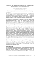 Examining The Adoption of Mobile Data by Full Adopters of Technology: An Exploratory Study