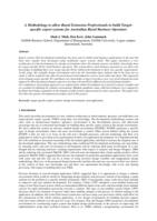 A methodology to allow rural extension professionals to build target-specific expert systems for Australian rural business operators